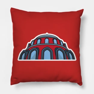 Traditional Colorful Elegant Islamic Mosque Building vector illustration. Muslim building icon concept. Muslim mosque vector design with shadow. Pillow