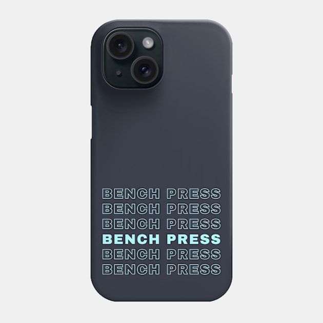 Bench Press Repetitive Phone Case by High Altitude