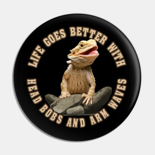 Bearded Dragon Life Is Better Pet Lizard Pin