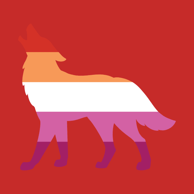 Pride Animals- Lesbian Wolf by HeckHound