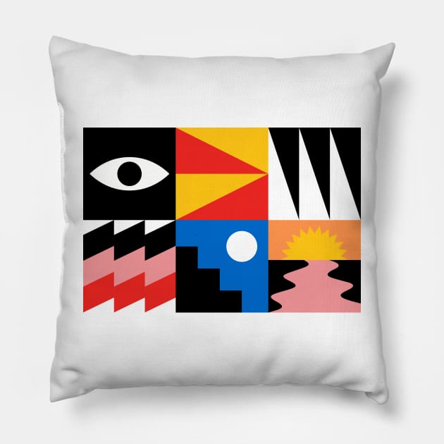 Weather Report Pillow by Running Dog