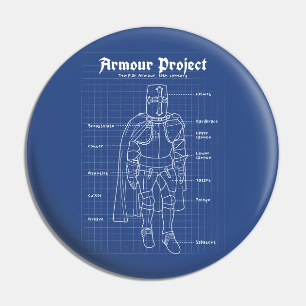 Templar Armour Project Pin by ShirtBricks