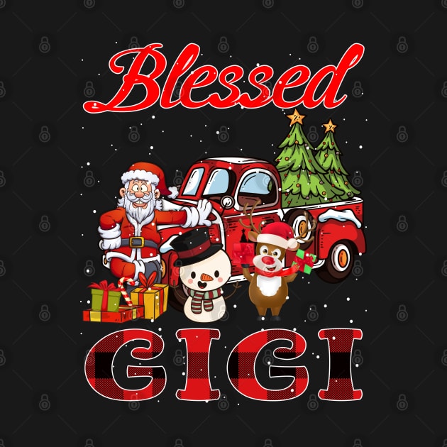 Blessed Gigi Red Plaid Christmas by intelus