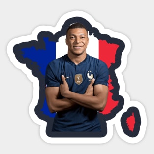 Stickers Kylian Mbappé 3D circle - Imprimé - Art & Stick