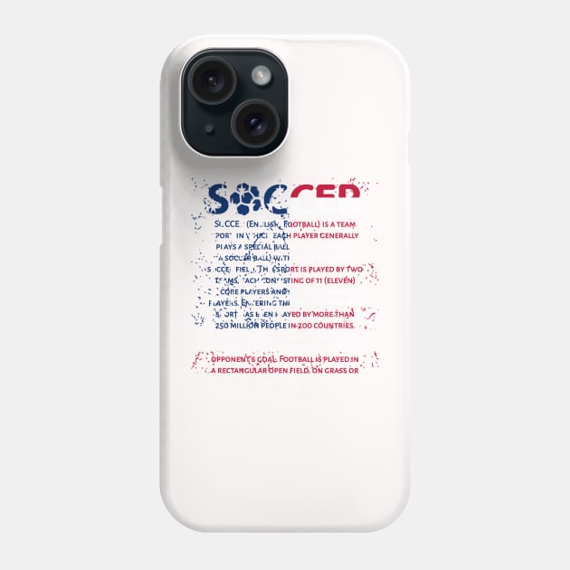 Soccer America Phone Case by radeckari25