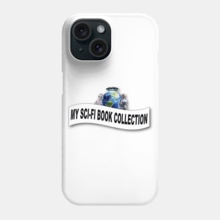 My Science Fiction Book Collection Label Phone Case