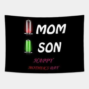 Happy mother's day mom son Tapestry