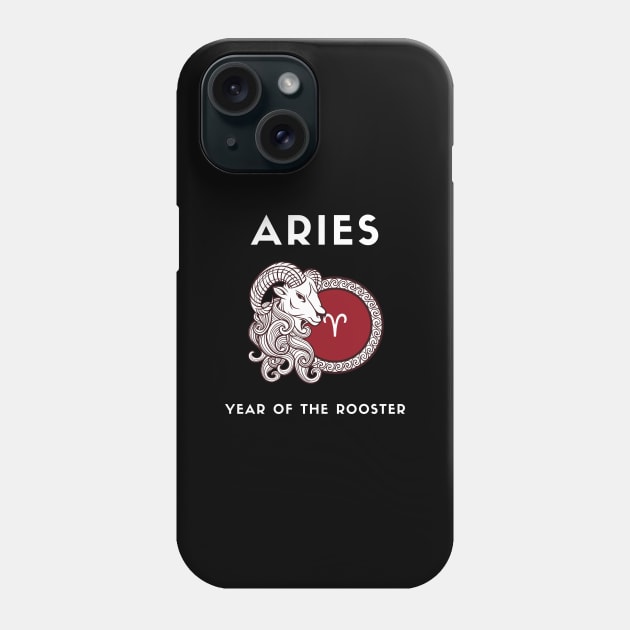 ARIES / Year of the ROOSTER Phone Case by KadyMageInk