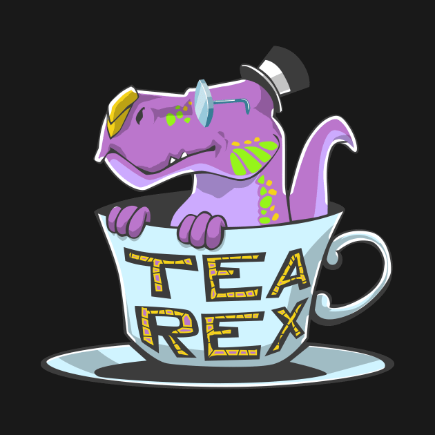 Tea Rex Funny Dinosaur T Rex Cup Of Tea by ScottsRed