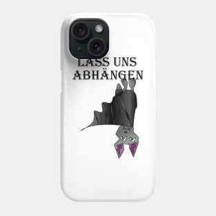 Hanging bat Funny design Phone Case