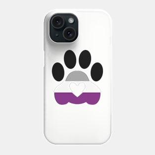 Pride Paw: Asexual Pride Phone Case