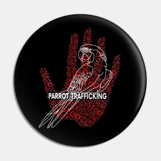 Macaw Parrot Stop Trafficking Pin