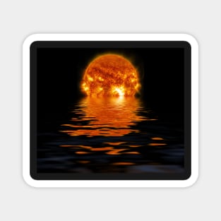 sunrise reflected in water Magnet