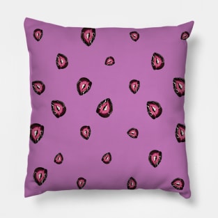 gothic lips pattern Pillow