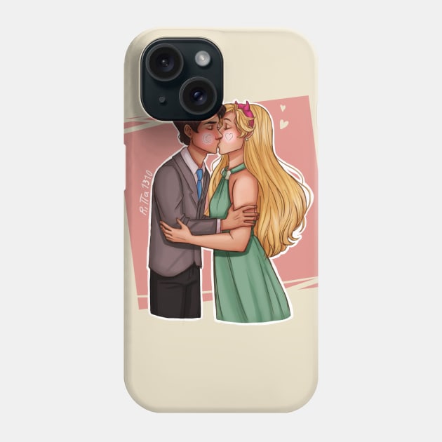 Star and Marco first kiss Phone Case by ritta1310