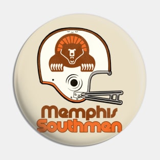 Defunct Memphis Southmen Football Team Helmet Pin