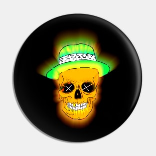 Funky Acid Skull Pin