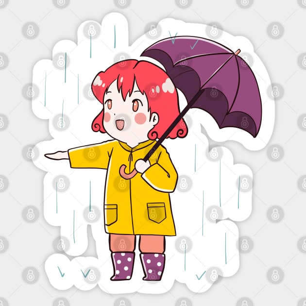 Colorful Chibi Anime From the 80s | Sticker