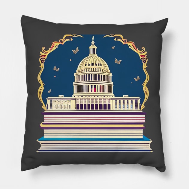 Capitol Pillow by Quixotic Oasis