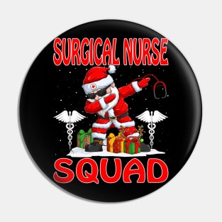 Christmas Surgical Nurse Squad Reindeer Pajama Dabing Santa Pin