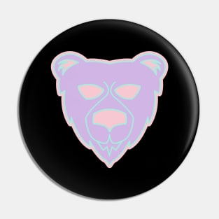 Pastel bear head Pin