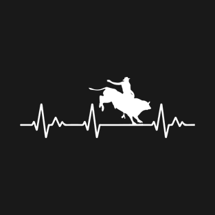 Bullriding Heartbeat T-Shirt