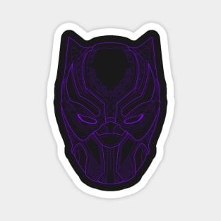 Black Panther Purple Magnet