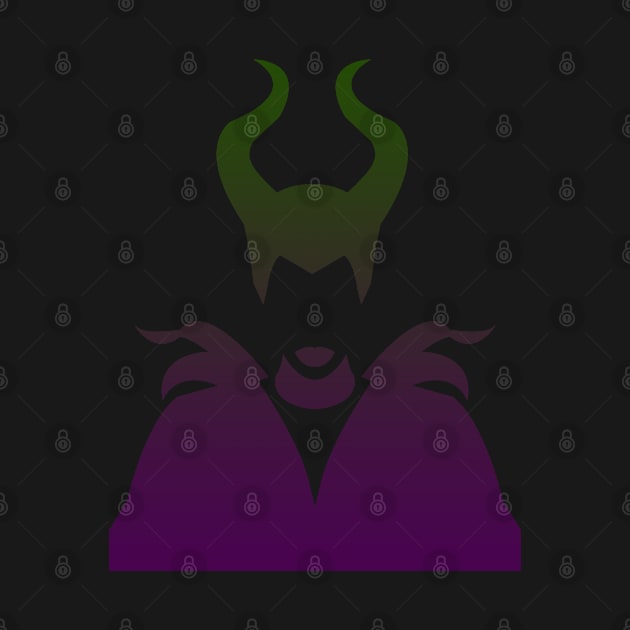 Maleficent Ombre / Purple and Green by ijsw