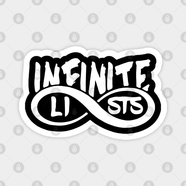 Infinite lists Merch Magnet by NewMerch