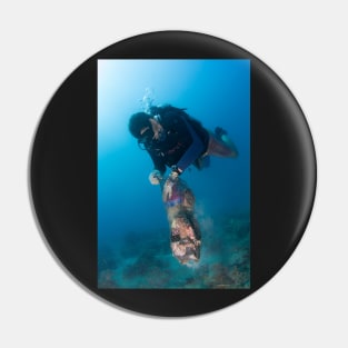 Happy diver, happy ocean! Pin