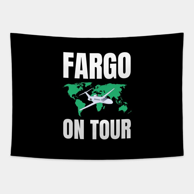 Fargo on tour Tapestry by InspiredCreative