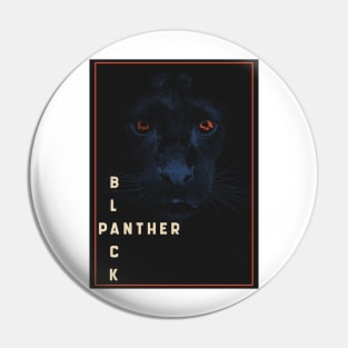 Black Panther Graphic Art Red-Black Pin
