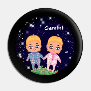 Gemini zodiac sign Pin