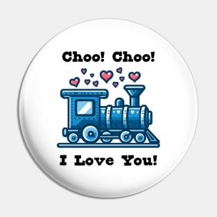 Train Valentine Pin