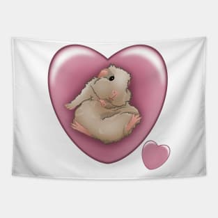 Piggy Love Heart Tapestry