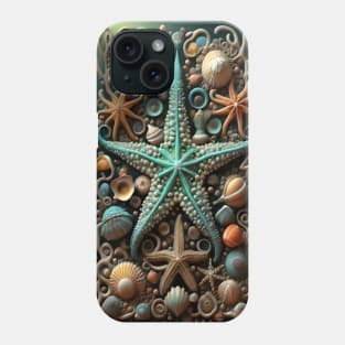 Max Blue Starfish And Seashells Ocean Theme Women Phone Case