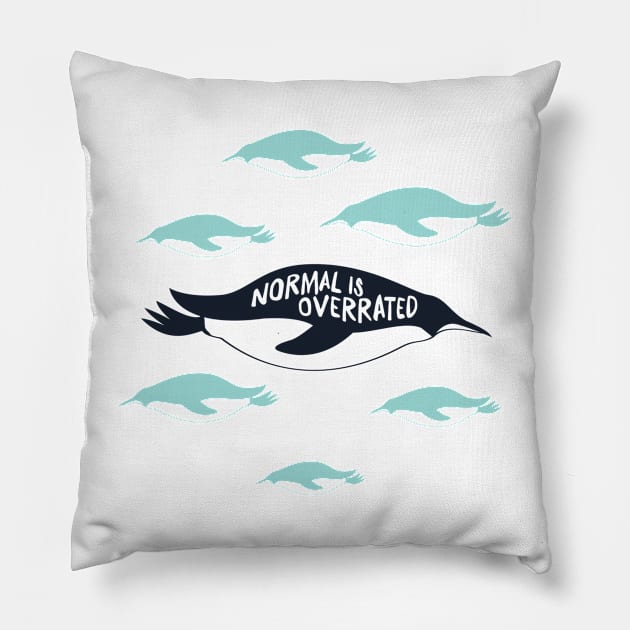 Normal is Overrrated - Atypical Pillow by shopfindingbeni