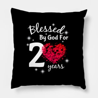 Blessed By God For 20 Love He 20Th Pillow