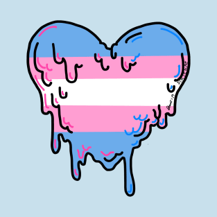 Trans Pride Heart (pocket only) T-Shirt