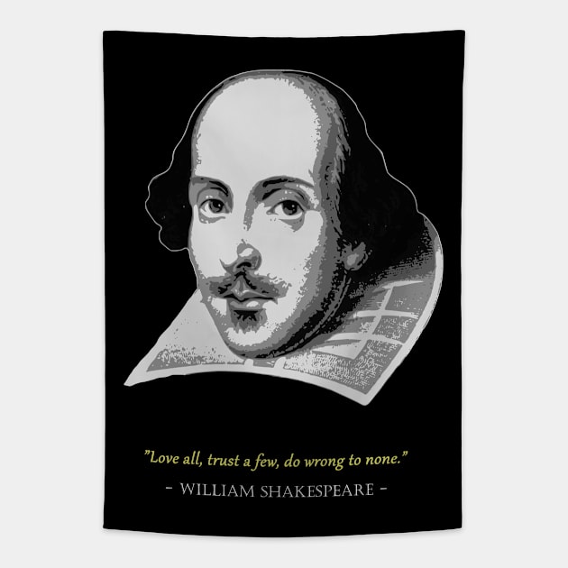 William Shakespeare Quote Tapestry by Nerd_art