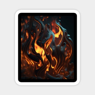 Fire, Epic, With pattern, Si-fi, Deco Magnet