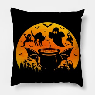 Spooky Moon Halloween Witch Monster Ghost Pumpkin 12 Pillow