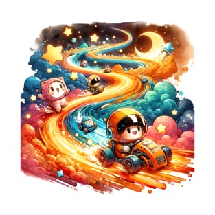 Cosmic Raceway Adventure Cute Tee T-Shirt