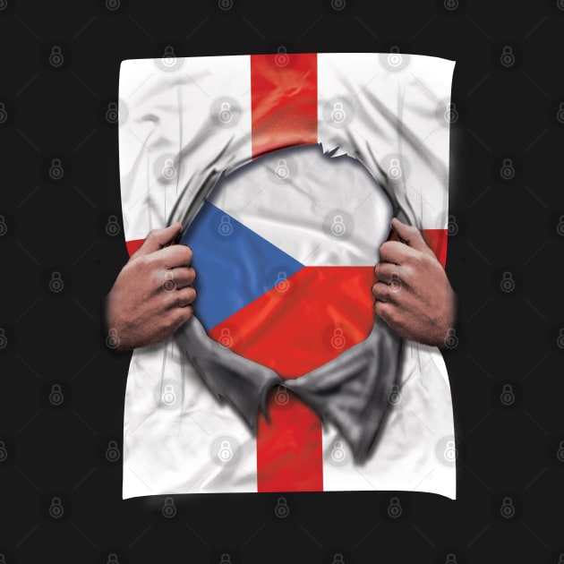 Czech Republic Flag English Flag Ripped - Gift for Czech From Czech Republic by Country Flags