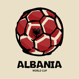 Albania Football Country Flag T-Shirt