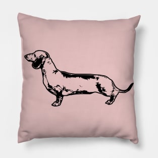 Dachshund Vector Pillow