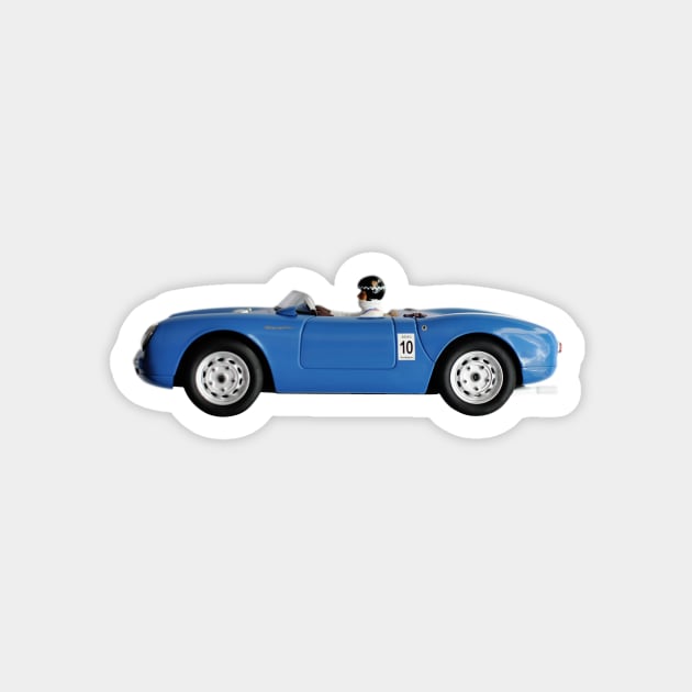 Blue Toy Car Magnet by markvickers41