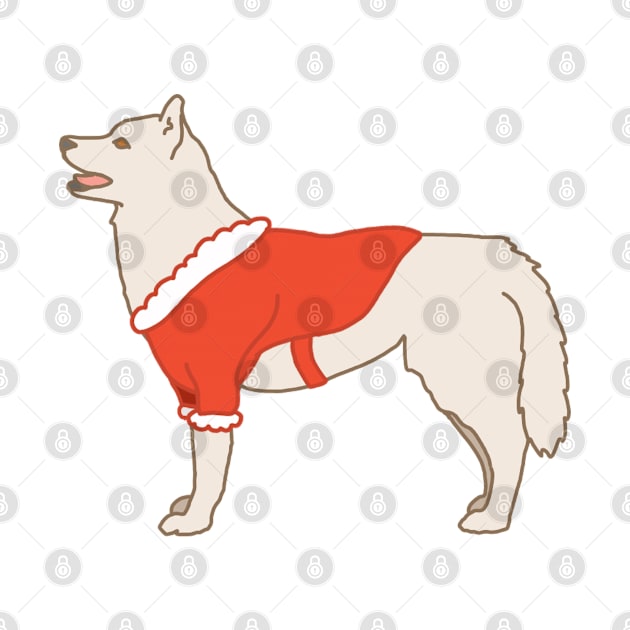 Santa Husky by Art by Lex