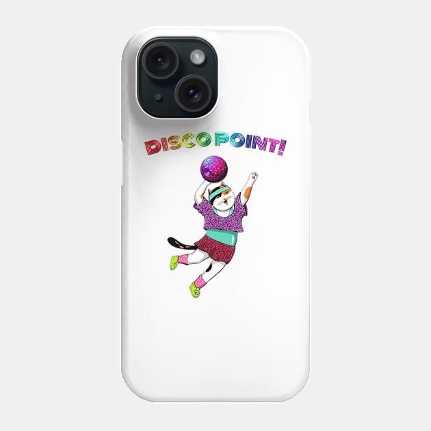 Calico Cat Perfoming Disco Slam Dunk Phone Case by Gretta Cool