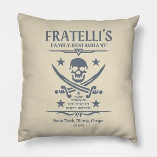 Fratelli's Family Restaurant The Goonies 80s Oregon Original Aesthetic Tribute 〶 Pillow